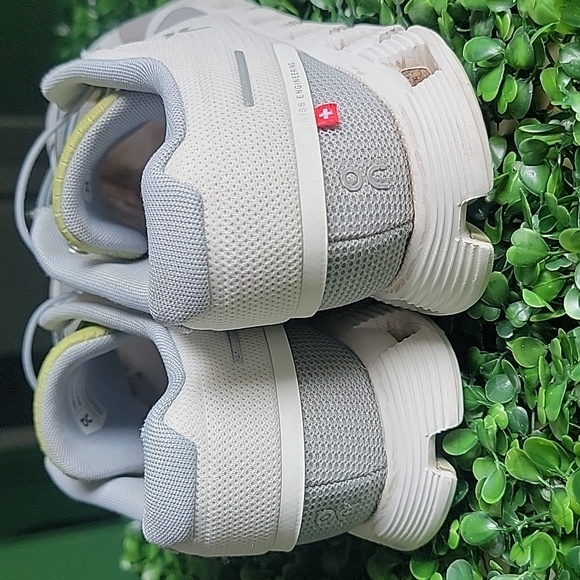 On Running Gray and Lime Sneakers - Picture 3 of 5